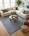 Urban Terrace Collection Area Rug -  Astoria (Blue) Square Blue  lifestyle 58