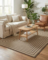 Sahara Sands Collection Area Rug -  Abydos Rectangle Natural and Brown  lifestyle 13