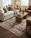 Sanctuary Retreat Collection Area Rug -  Asylum Rectangle Chocolate Brown  lifestyle 47