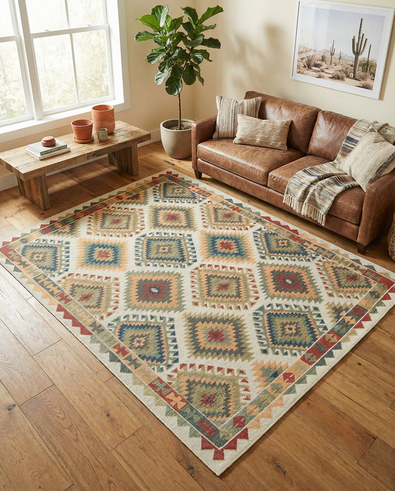 Coastal Terrace Collection Area Rug -  Sandbar Rectangle Ivory  lifestyle 10