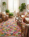 Seaside Blooms Collection Area Rug -  Marseilles Rectangle Multi  lifestyle 43
