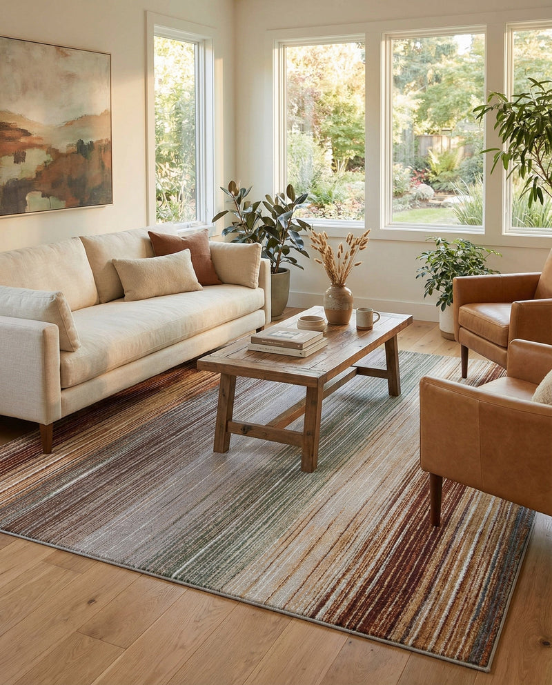 Urban Terrace Collection Area Rug -  Corsica Rectangle Multi  lifestyle 21