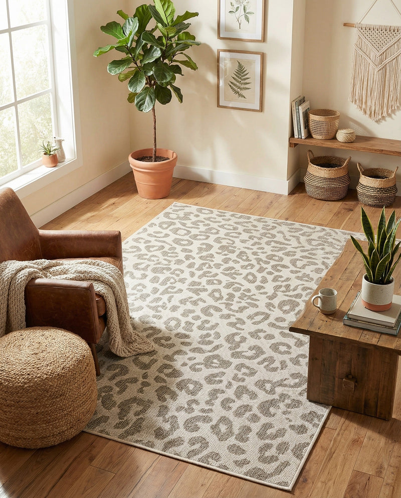 Savannah Escape Collection Area Rug -  Amazon (Ivory Gray) Rectangle Ivory Gray  lifestyle 16