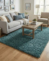 Eternal Plush Oasis Collection Area Rug -  Tranquility (Slate Blue) Rectangle Slate Blue  lifestyle 10