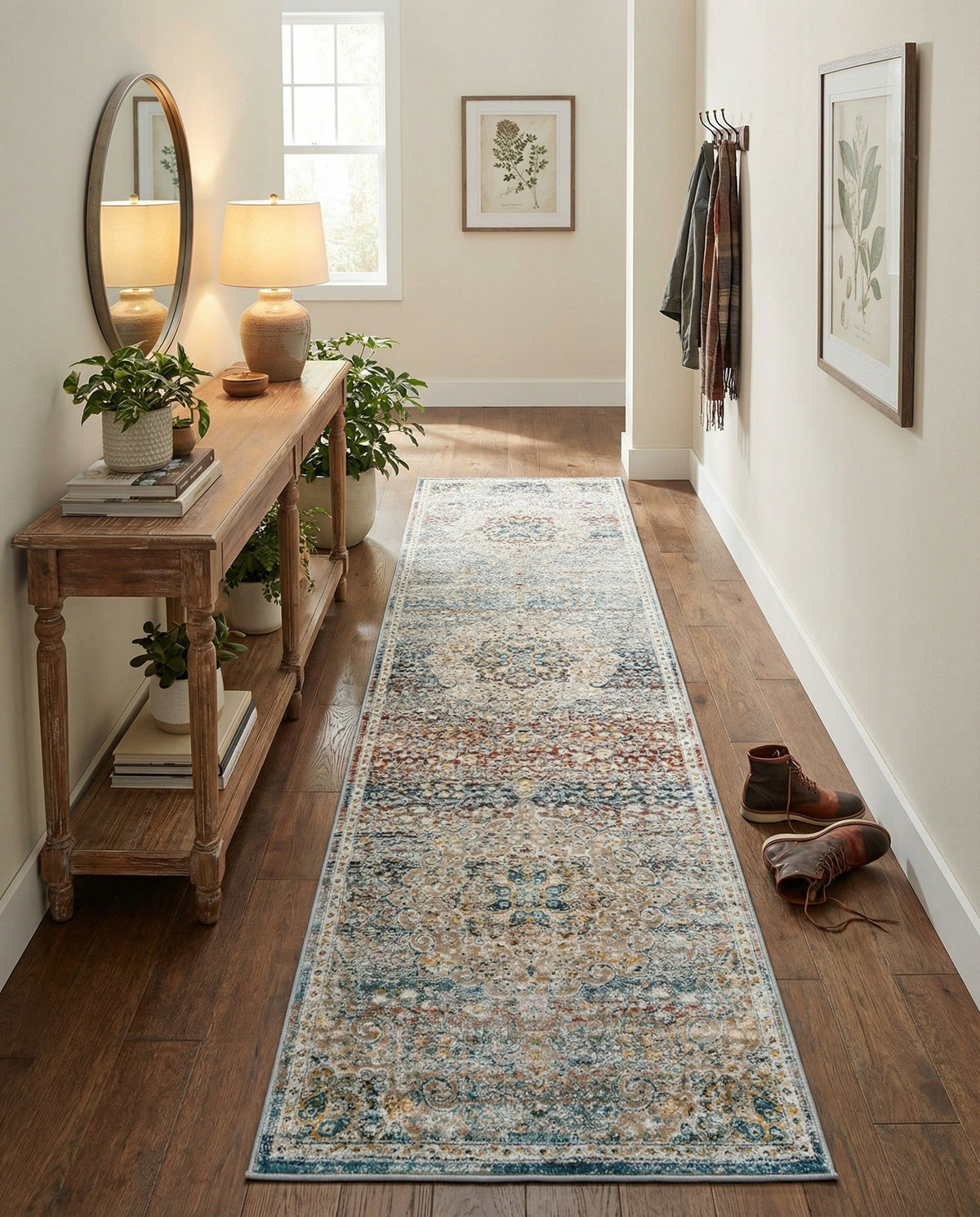 Coastal Haven Collection Area Rug - Seabreeze (Multi) Runner Multi  lifestyle 87