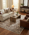 Sanctuary Retreat Collection Area Rug -  Retreat Rectangle Chocolate Brown  lifestyle 30