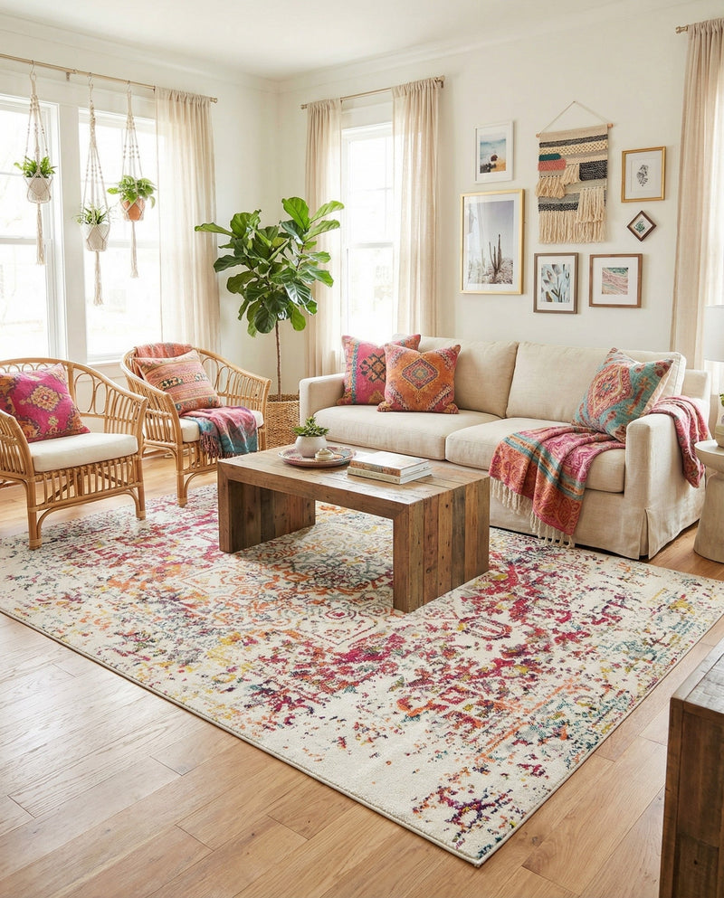 Georgetown Rugs Collection Area Rug - Dupont (Light Multi) Rectangle Light Multi  lifestyle 19
