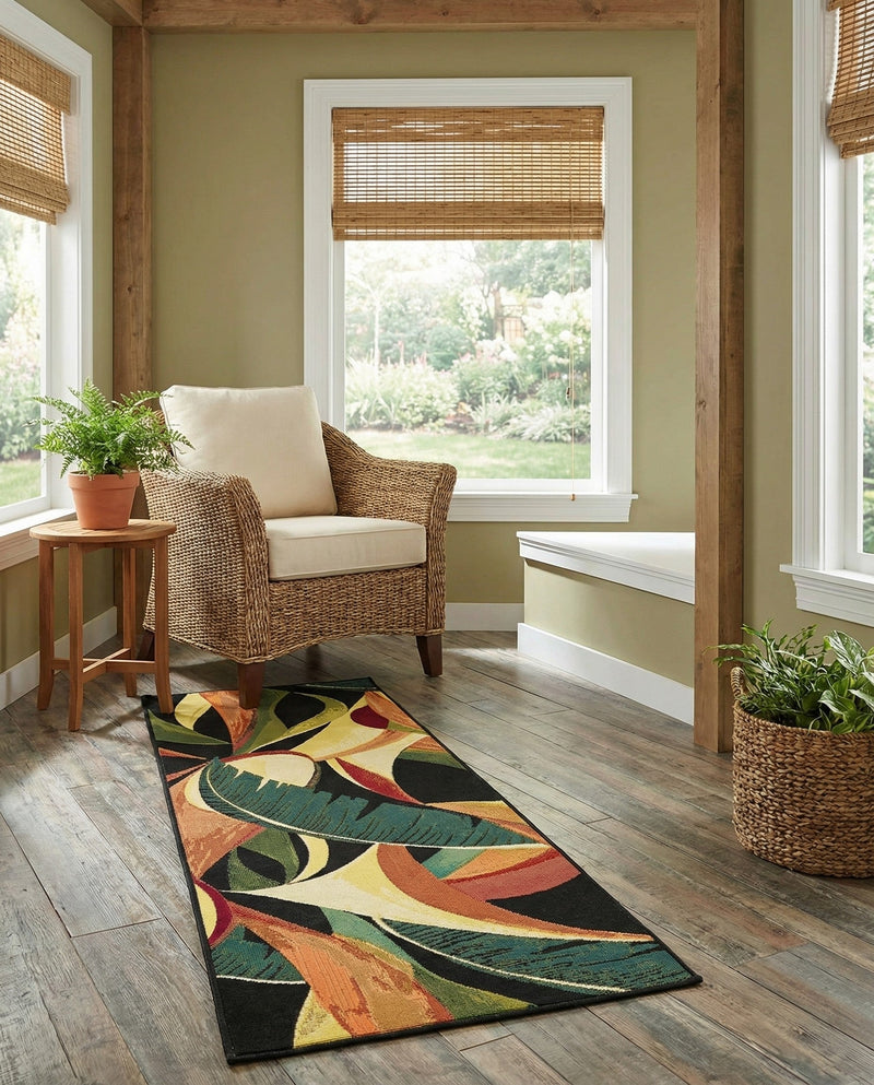 Seaside Blooms Collection Area Rug -  Tivoli Runner Multi  lifestyle 78