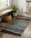 Savannah Jute Collection Area Rug - Nantucket Rectangle Green and Ivory  lifestyle 51