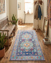 Heritage Elegance Collection Area Rug -  Taj Runner Blue  lifestyle 68