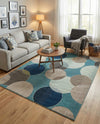 Chromatic Oasis Collection Area Rug -  Zephyr Rectangle Blue  lifestyle 51