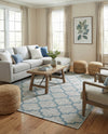 Savannah Pergola Collection Area Rug - Arbor (Gray) Rectangle Gray  lifestyle 15
