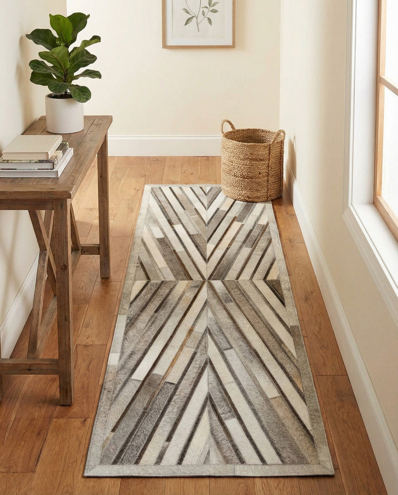 Savannah Hideaway Collection Area Rug - Serengeti Runner Gray Ivory  lifestyle 46
