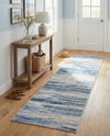 Zagros Shades Collection Area Rug -  Sepidan Runner Blue Ivory  lifestyle 36