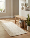 Woven Seaside Jute Collection Area Rug - Savannah (White) Runner White  lifestyle 56