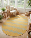 Urban Oasis Rugs Collection Area Rug -  District (Yellow and Aqua) Oval Yellow and Aqua  lifestyle 44