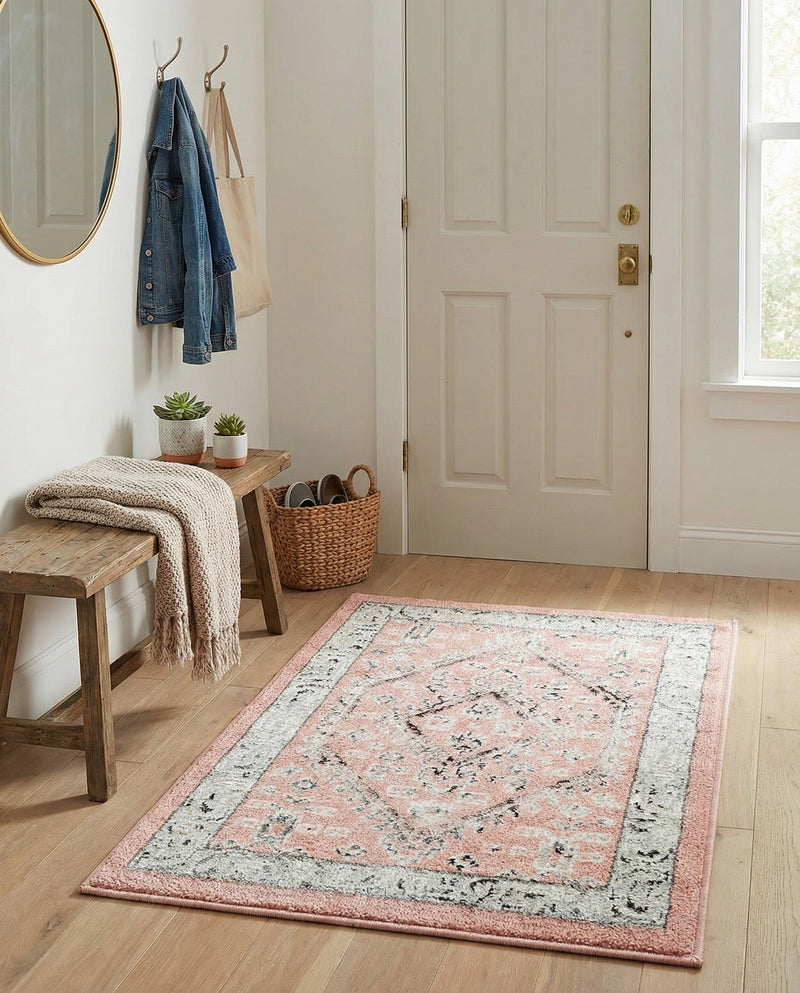 Adriana Terrace Collection Area Rug - Capri (Rose) Rectangle Rose  lifestyle 23