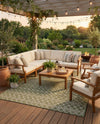 Savannah Pergola Collection Area Rug -  Pergola (Green) Rectangle Green  lifestyle 23