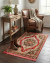 Caribbean Breeze Collection Area Rug -  Windward Rectangle Red  lifestyle 20