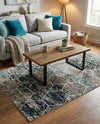 Trellis Mosaic Collection Area Rug - Arborville (Blue Multi) Rectangle Blue Multi  lifestyle 24