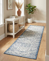 Tribal Terrace Treasures Collection Area Rug - Mayan Marina (Blue) Runner Blue  lifestyle 40
