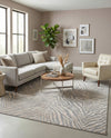 Bloomsbury Elegance Collection Area Rug -  Chelsea Rectangle Gray and Ivory  lifestyle 32