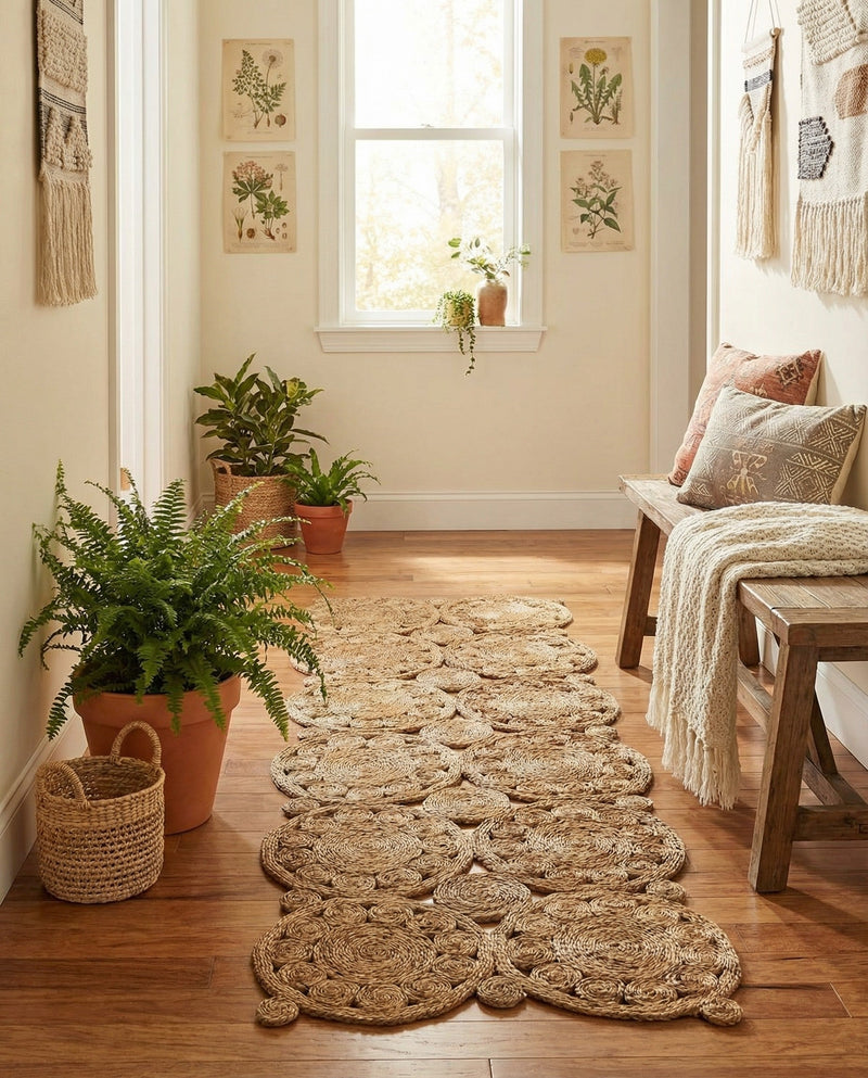 Woven Seaside Jute Collection Area Rug - Whittaker Runner Natural  lifestyle 44