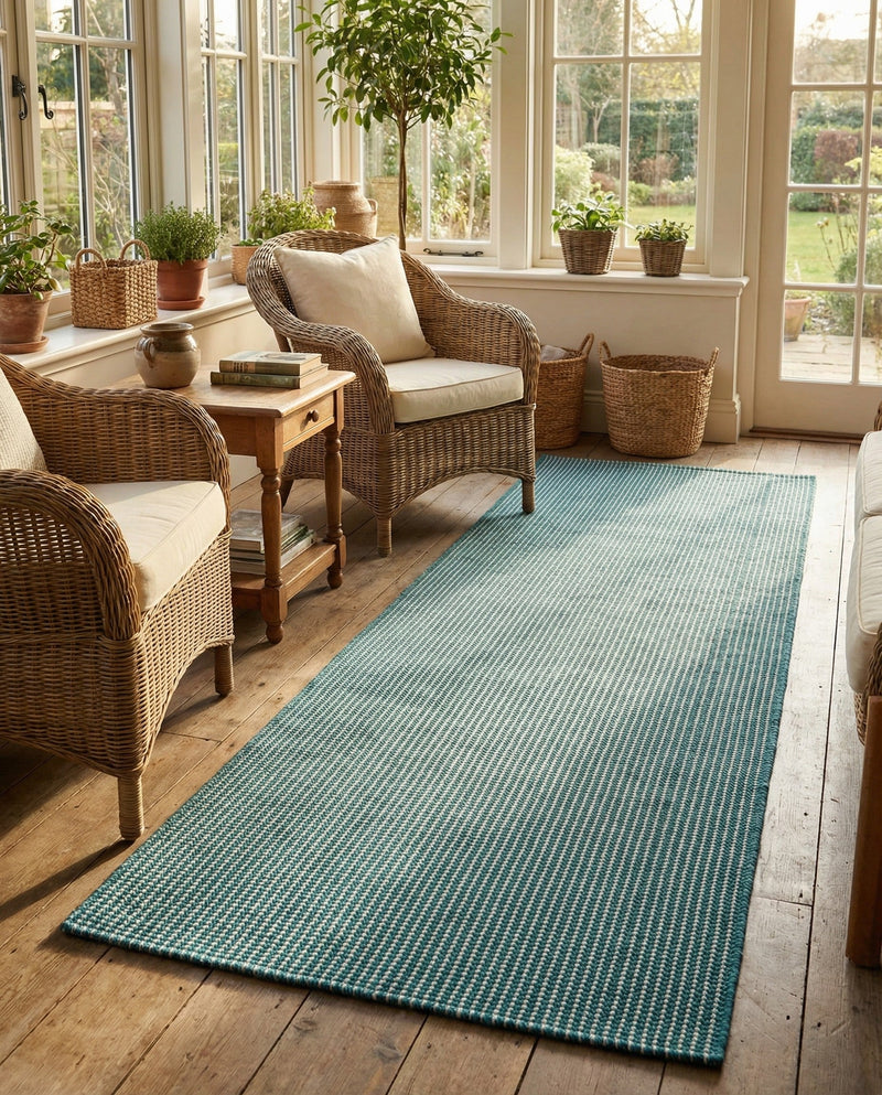 Berkshire Estate Collection Area Rug - Windsor (Green) Runner Green  lifestyle 43