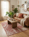 Desert Nomad Terrace Collection Area Rug - Sahara (Rust Red) Rectangle Rust Red  lifestyle 23