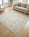 Cascade Range Collection Area Rug -  Shasta (Ivory) Square Ivory  lifestyle 89
