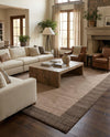 Studio Haven Collection Area Rug -  Conservatory (Light Brown) Rectangle Light Brown  lifestyle 27