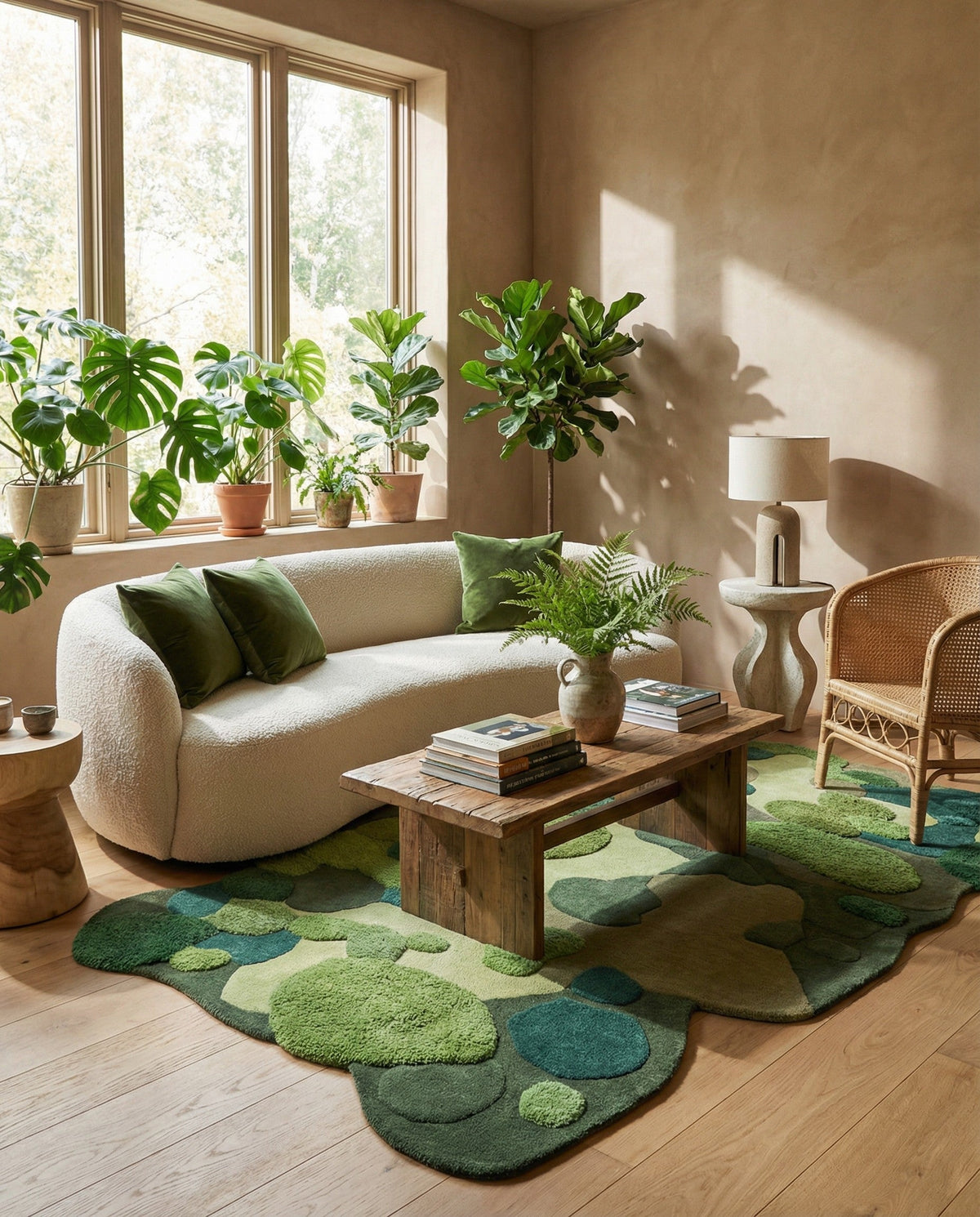 Forest Floor Oasis Collection Area Rug - Willowbrook Rectangle Green  lifestyle 7