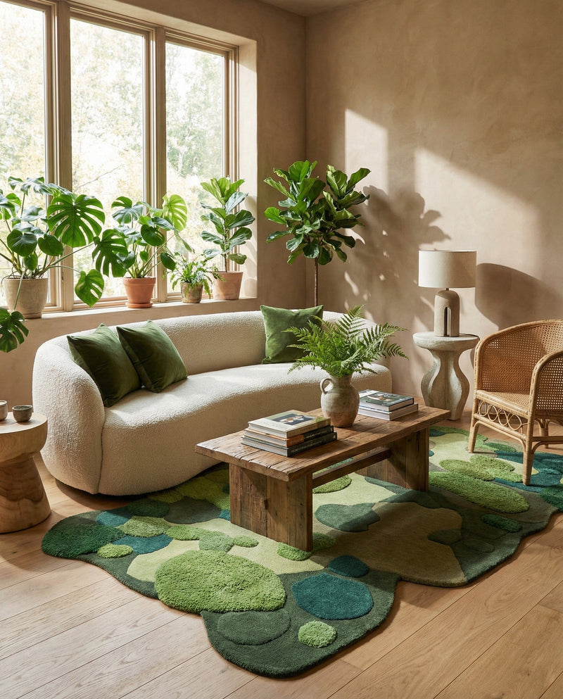 Forest Floor Oasis Collection Area Rug - Willowbrook Rectangle Green  lifestyle 7