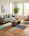 Colorburst Oasis Collection Area Rug - Palette Rectangle Multi  lifestyle 20