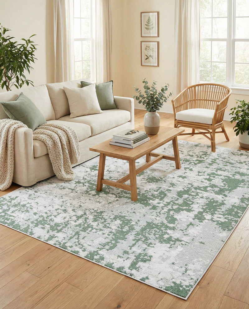 Cathedral Elegance Collection Area Rug -  Basilica Rectangle Green  lifestyle 16