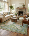 Sedona Vista Collection Area Rug -  Nolina Rectangle Green  lifestyle 33