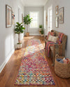 Mediterranean Lattice Collection Area Rug - Santorini (Multi) Runner Multi  lifestyle 80