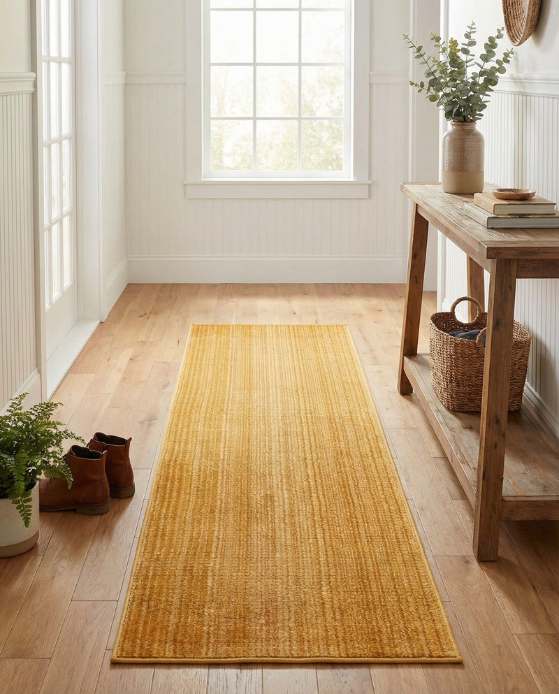 Jewel Oasis Collection Area Rug - Sapphire (Yellow) Runner Yellow  lifestyle 36