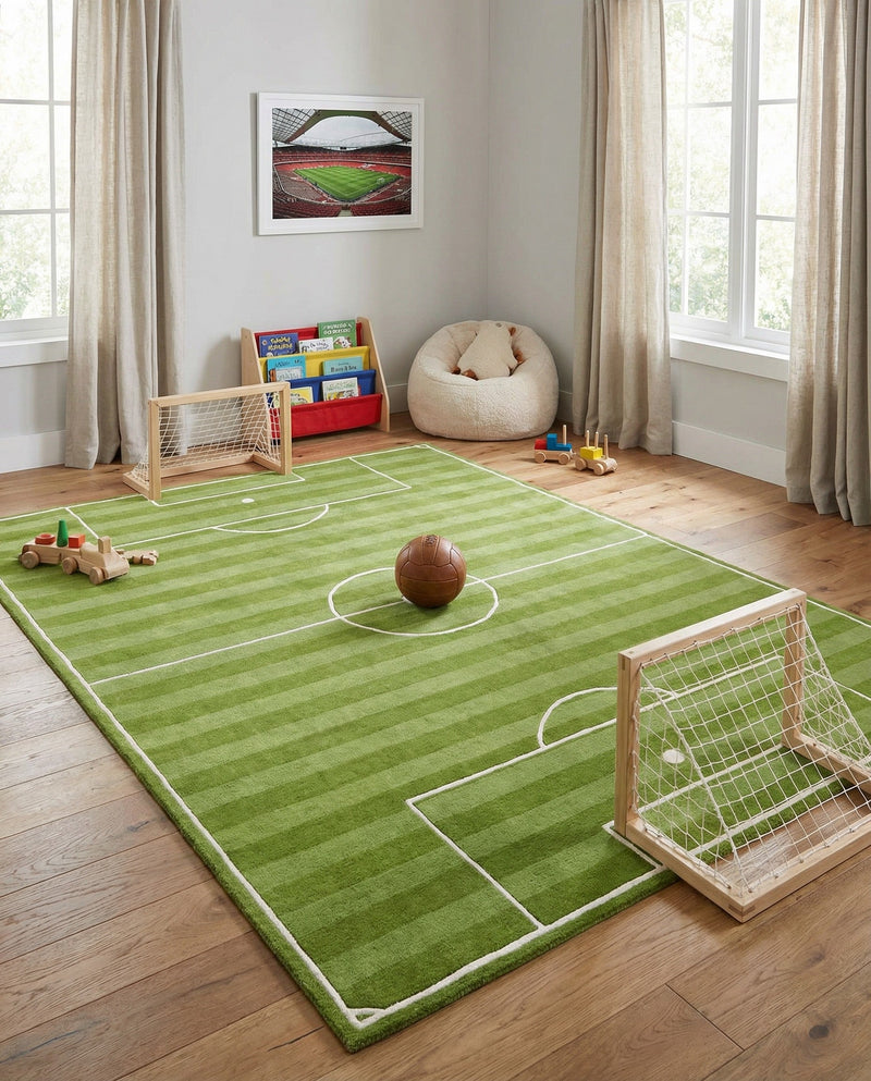 Whimsy Wonders Wool Collection Area Rug -  Reef Rectangle Green  lifestyle 16