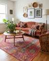 Caribbean Breeze Collection Area Rug -  Xcalak Rectangle Red  lifestyle 45