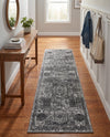 Dover Terrace Collection Area Rug -  Lagoon (Dark Gray) Runner Dark Gray  lifestyle 24