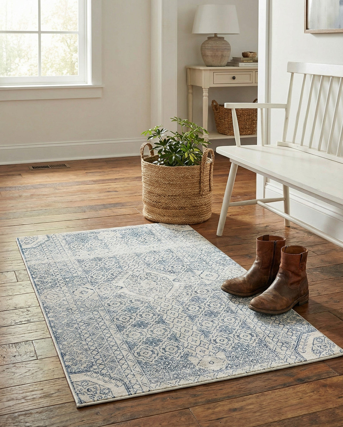 Coastal Haven Collection Area Rug -  Shoreline Rectangle Gray  lifestyle 18