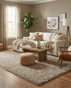 Plush Oasis Collection Area Rug - Serenity (Taupe) Rectangle Taupe  lifestyle 13