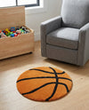 Whimsy Wonders Wool Collection Area Rug -  Garden Round Orange  lifestyle 10