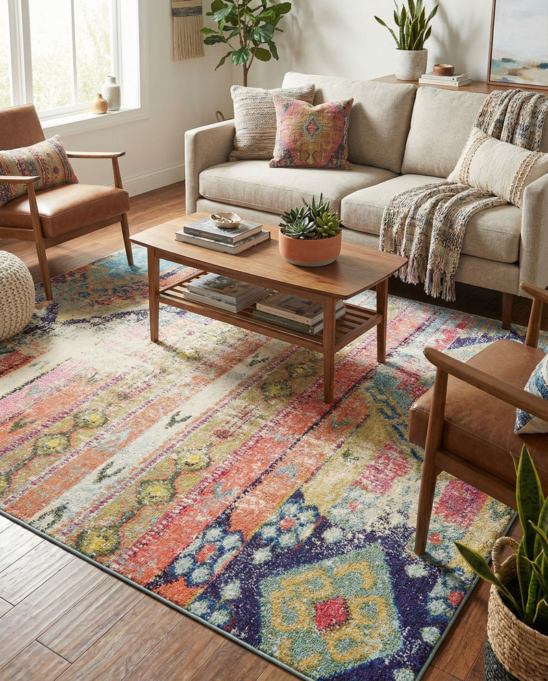 Sedona Vista Collection Area Rug -  Cholla Rectangle Multi  lifestyle 22