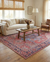 Zahara Oasis Collection Area Rug -  Essaouira Rectangle Rust Red  lifestyle 10