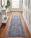 Zahara Oasis Collection Area Rug -  Casablanca Runner Blue  lifestyle 80