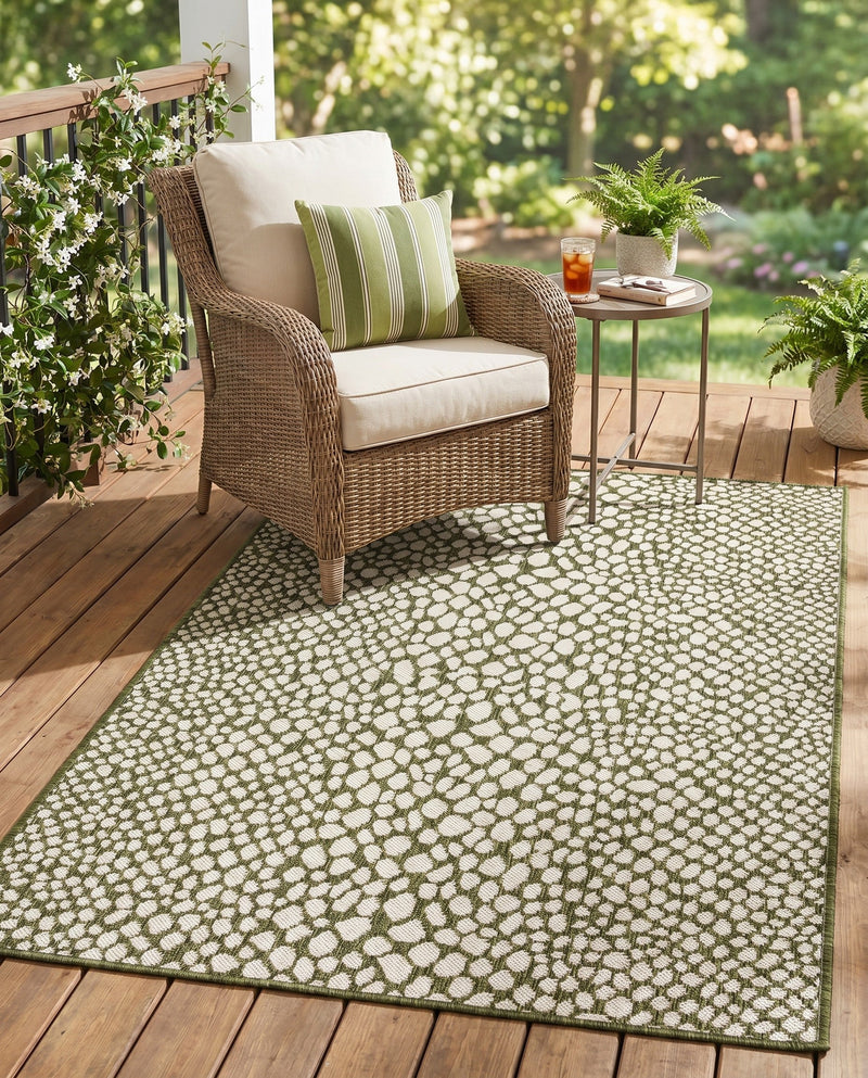 Urban Oasis Rugs Collection Area Rug -  Terrace (Green) Rectangle Green  lifestyle 5