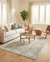 Lagoon Oasis Collection Area Rug -  Seagrass Rectangle Teal  lifestyle 29