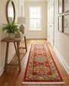 Persian Elegance Collection Area Rug - Isfahan Runner Red  lifestyle 44